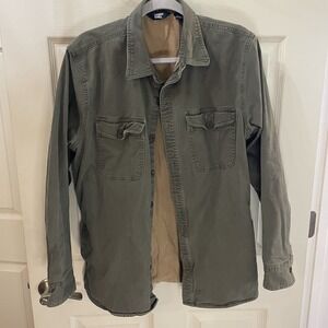 Lands End Mens Utility Chore Jacket Striped Lining‎ M 38-40